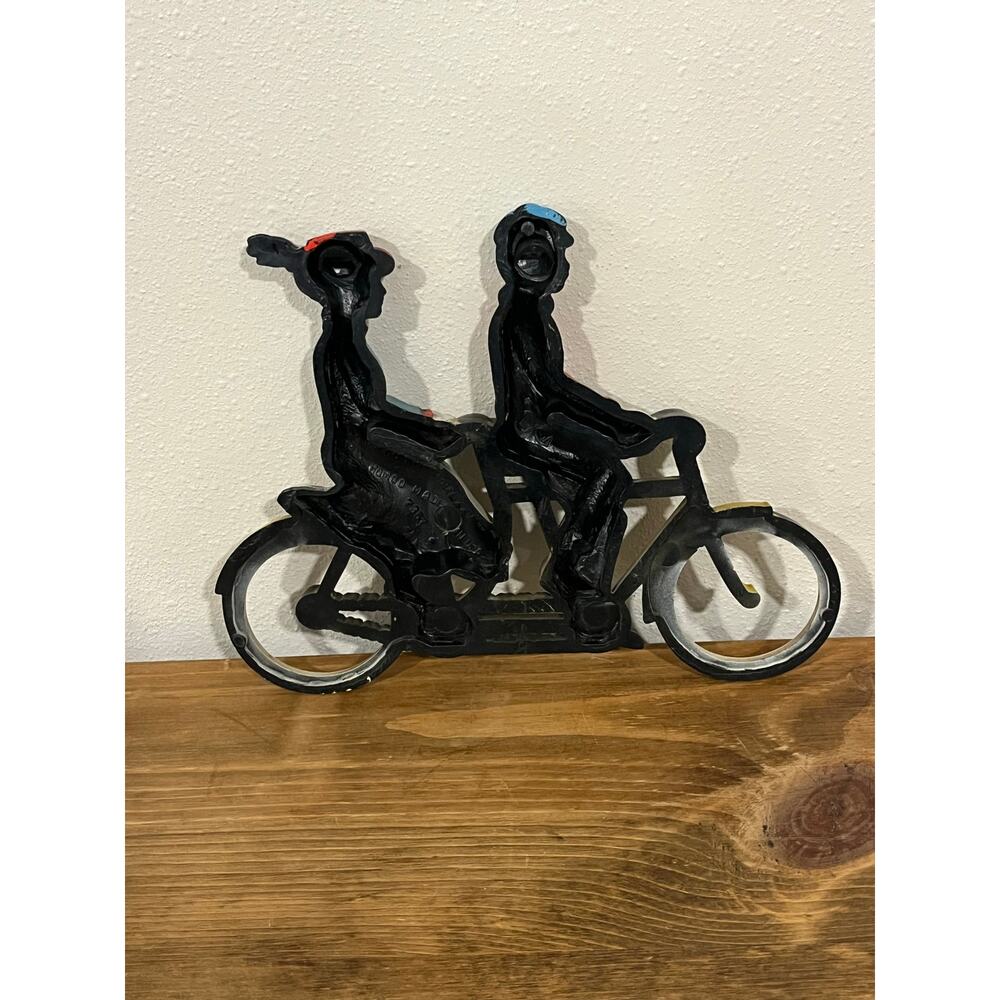 Vintage 1975 Homco #7357 Victorian Couple Tandem Bicycle Wall Plaque - Picture 3 of 6
